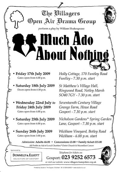 Much Ado about nothing Much Ado about nothing